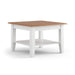 Couchtisch Belluno Elegante aus Massivholz in Weiß - 