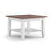 Couchtisch Belluno Elegante aus Massivholz in Weiß - 