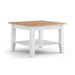 Couchtisch Belluno Elegante aus Massivholz in Weiß - 