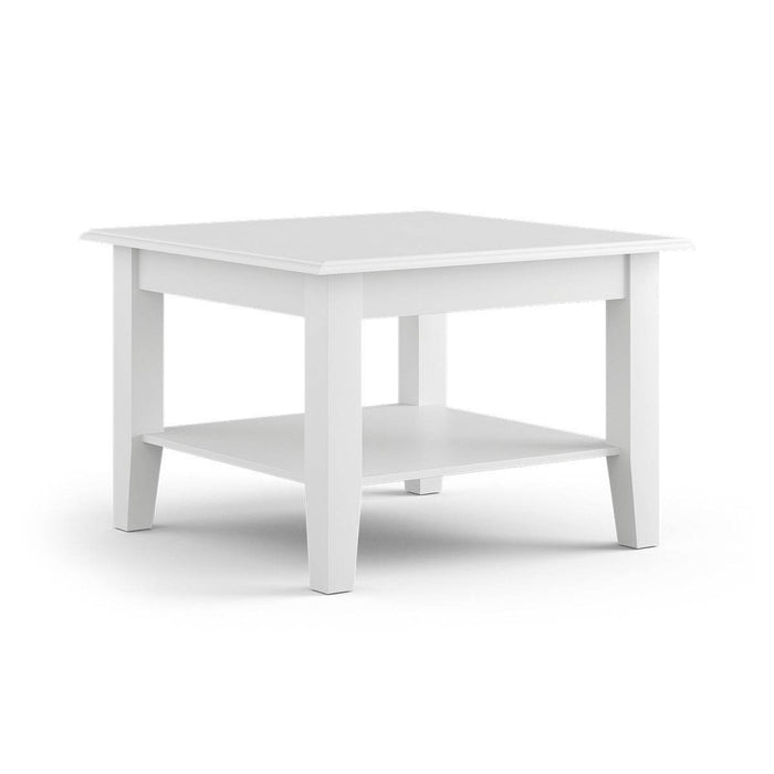 Couchtisch Belluno Elegante aus Massivholz in Weiß - 