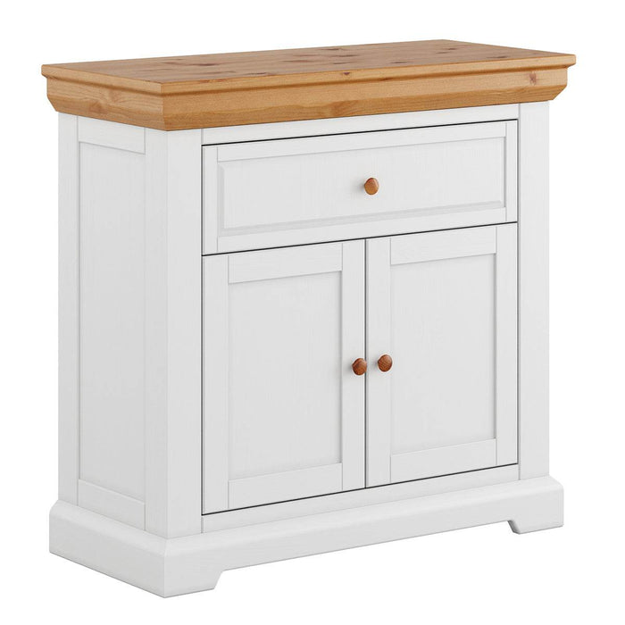 Schuhschrank Marone Elite Massivholz – Flurschrank mit Schublade, 95x42x92 cm — Massivholzmöbel-Becker