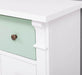 Apothekerschrank aus Massivholz mit 12 Schubladen und Ornamenten - Vintage Apricot