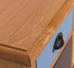 Apothekerschrank aus Massivholz mit 13 Schubladen - mehrfarbige Kommode - Multi Creme - Eichentop