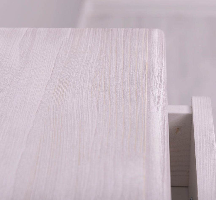 Apothekerschrank aus Massivholz mit 13 Schubladen - mehrfarbige Kommode - Multi Creme - Eichentop