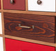 Apothekerschrank aus Massivholz mit 13 Schubladen - mehrfarbige Kommode - Multi Creme - Eichentop
