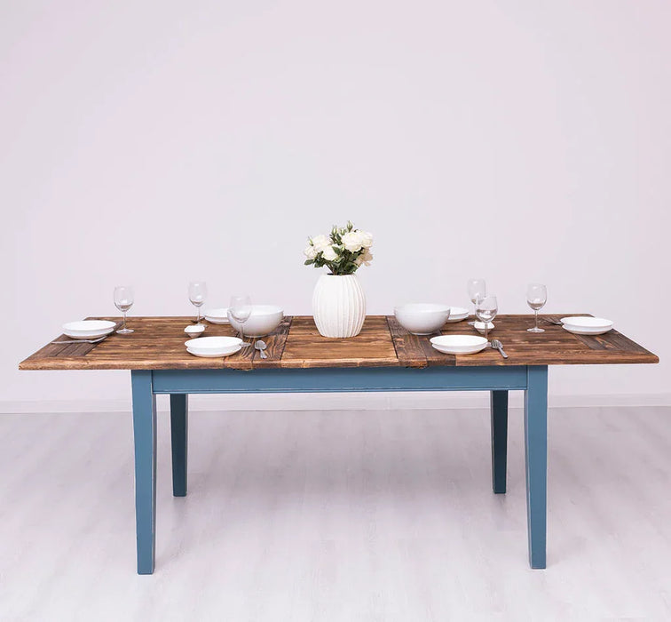 Ausziehbarer Esstisch aus Massivholz im Landhausstil - 160 /220