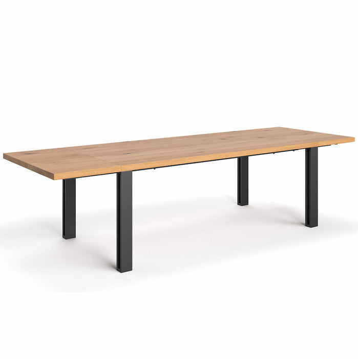 Ausziehbarer Industrial Esstisch Eiche | Ausziehtisch Fold in verschiedenen Größen