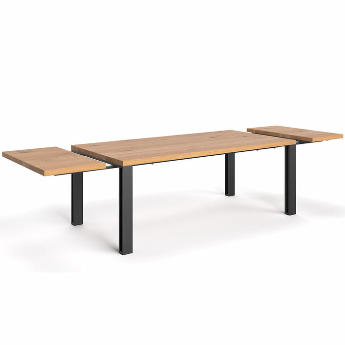 Ausziehbarer Industrial Esstisch Eiche | Ausziehtisch Fold in verschiedenen Größen