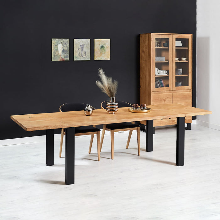 Ausziehbarer Industrial Esstisch Eiche | Ausziehtisch Fold in verschiedenen Größen