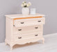 Sideboard aus Massivholz mit 3 Schubladen | Barock Kommode mit geschwungenen Füßen - 