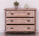 Barock Sideboard aus Massivholz mit 3 Schubladen | Kommode mit geschwungenen Füßen - 