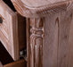 Barock Sideboard aus Massivholz mit 3 Schubladen | Kommode mit geschwungenen Füßen - 