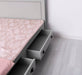 Bett aus Massivholz im Landhausstil mit Schubladen - Kastanie / 90x200