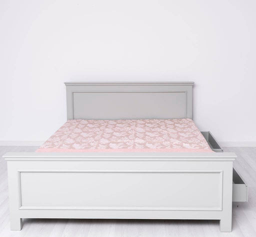 Bett aus Massivholz im Landhausstil mit Schubladen - Kastanie / 90x200