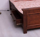 Bett aus Massivholz im Landhausstil mit Schubladen - Kastanie / 90x200