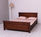 Bett aus Massivholz im Landhausstil mit Schubladen - Kastanie / 90x200