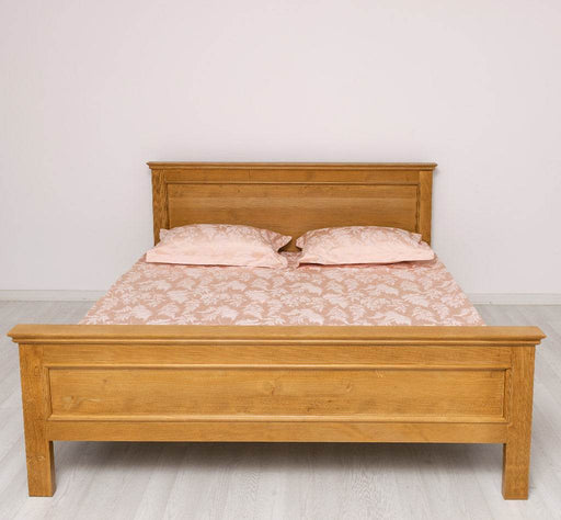 Bett aus Massivholz im Landhausstil ohne Schubladen - Gebeizt / 90x200