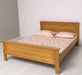Bett aus Massivholz im Landhausstil ohne Schubladen - Gebeizt / 90x200