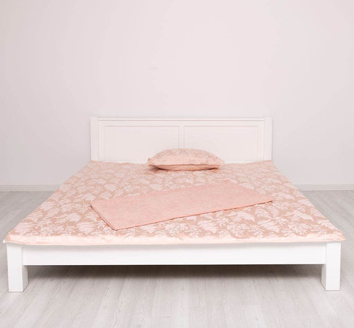 Schlichtes Bett aus Massivholz- in verschiedenen Größen - Weiß / 90 x 200