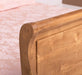 Bett im Landhausstil aus Massivholz mit geschwungenem Kopf- und Fußteil - 90 x200