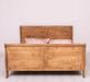 Bett im Landhausstil aus Massivholz mit geschwungenem Kopf- und Fußteil - 90 x200
