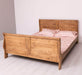 Bett im Landhausstil aus Massivholz mit geschwungenem Kopf- und Fußteil - 90 x200