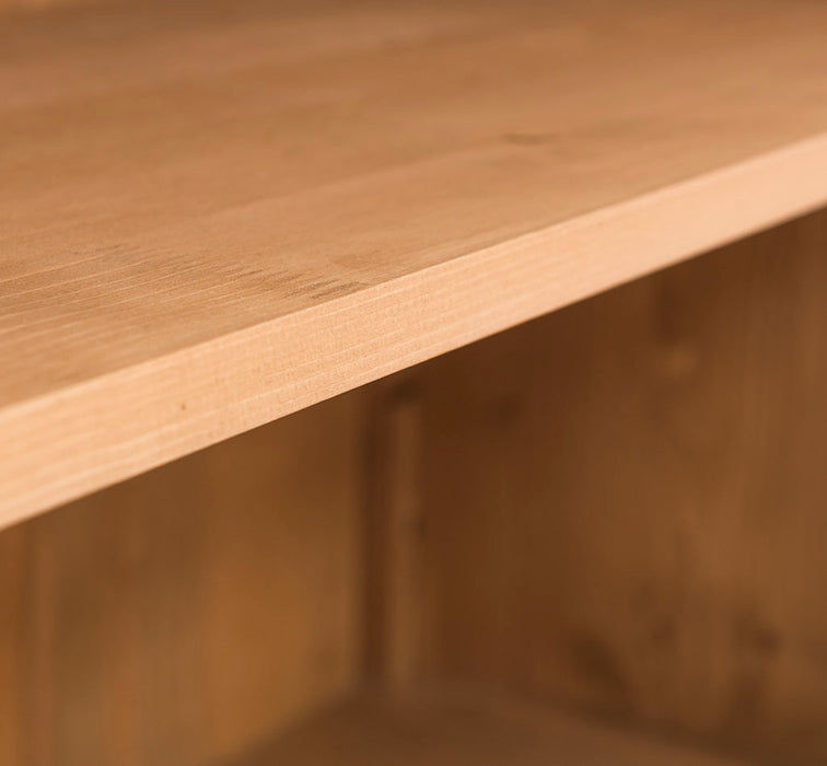 Bibliothek aus Massivholz - Bücherschrank - Aktenschrank mit Ornamenten