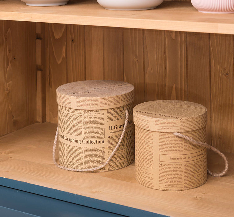 Bibliothek aus Massivholz - Bücherschrank - Aktenschrank mit Ornamenten