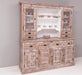 Breiter Buffetschrank aus Massivholz im Landhausstil -