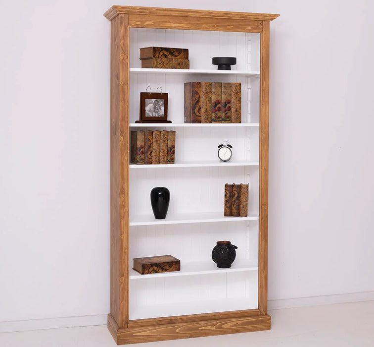 Bücherregal aus Massivholz in verschiedenen Farben