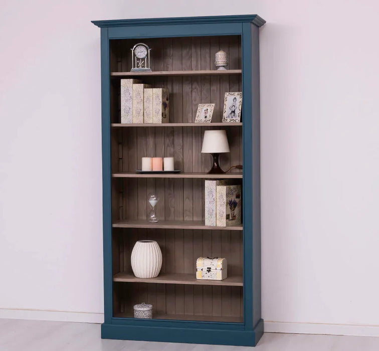 Bücherregal aus Massivholz in verschiedenen Farben