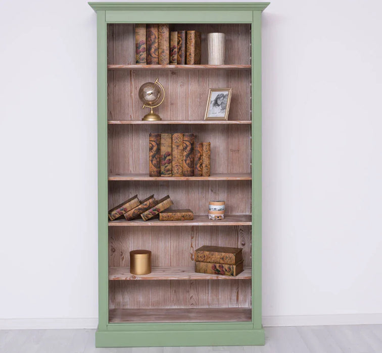 Bücherregal aus Massivholz in verschiedenen Farben