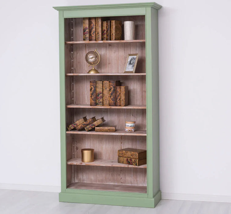 Bücherregal aus Massivholz in verschiedenen Farben