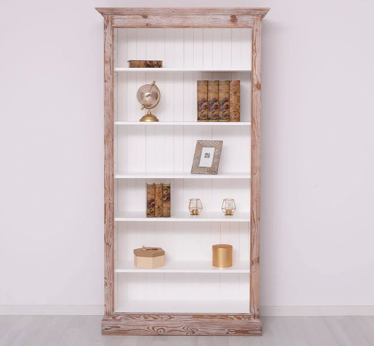 Bücherregal aus Massivholz in verschiedenen Farben