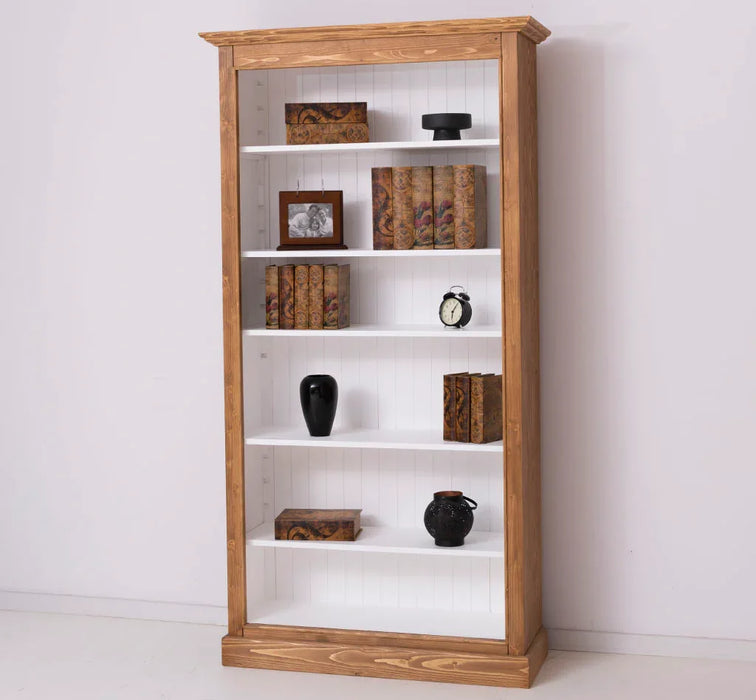 Bücherregal aus Massivholz in verschiedenen Farben