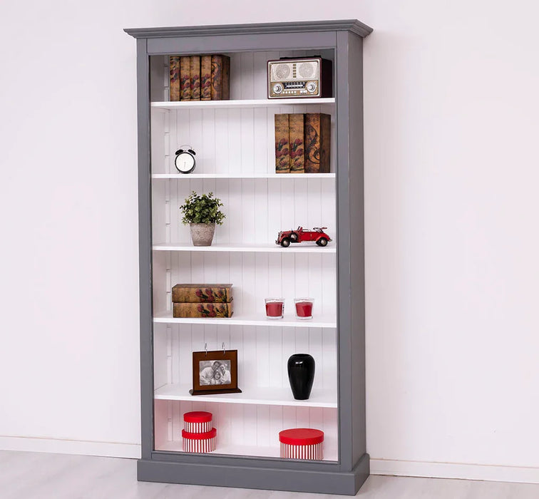 Bücherregal aus Massivholz in verschiedenen Farben