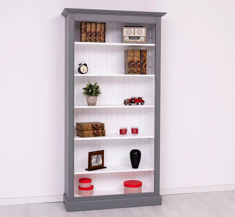 Bücherregal aus Massivholz in verschiedenen Farben