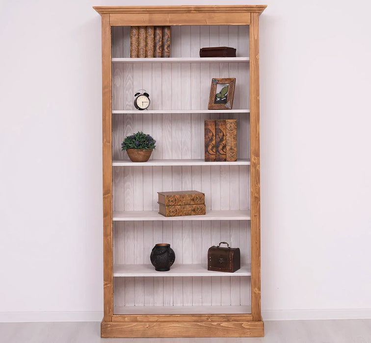 Bücherregal aus Massivholz in verschiedenen Farben