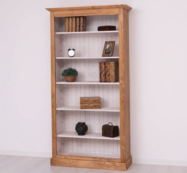 Bücherregal aus Massivholz in verschiedenen Farben