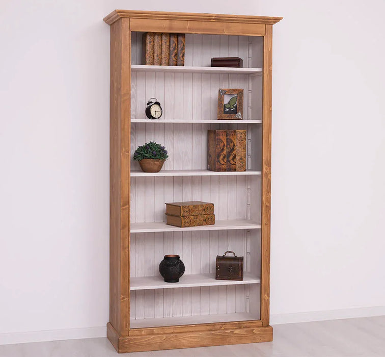 Bücherregal aus Massivholz in verschiedenen Farben