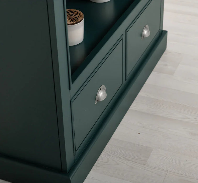 Bücherregal mit Schubladen aus Massivholz - in verschiedenen Farben