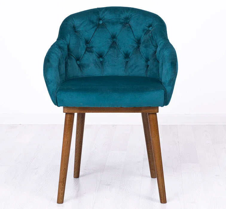 Chesterfield Stuhl aus Massivholz in verschiedenen Farben | Lounge Sessel kaptioniert