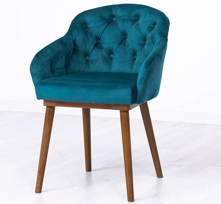 Chesterfield Stuhl aus Massivholz in verschiedenen Farben | Lounge Sessel kaptioniert