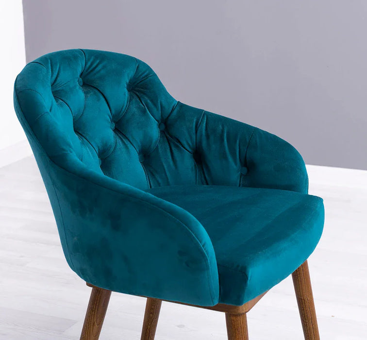 Chesterfield Stuhl aus Massivholz in verschiedenen Farben | Lounge Sessel kaptioniert