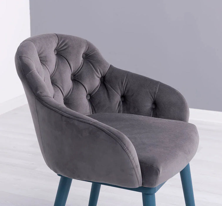 Chesterfield Stuhl aus Massivholz in verschiedenen Farben | Lounge Sessel kaptioniert