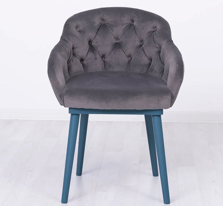 Chesterfield Stuhl aus Massivholz in verschiedenen Farben | Lounge Sessel kaptioniert