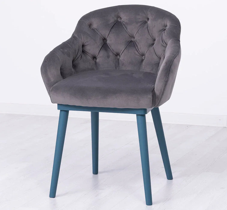 Chesterfield Stuhl aus Massivholz in verschiedenen Farben | Lounge Sessel kaptioniert