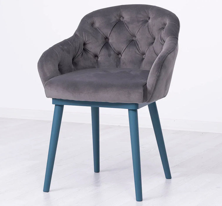 Chesterfield Stuhl aus Massivholz in verschiedenen Farben | Lounge Sessel kaptioniert