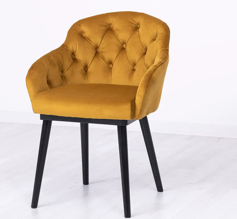Chesterfield Stuhl aus Massivholz in verschiedenen Farben | Lounge Sessel kaptioniert