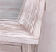 Couchtisch aus Massivholz mit Schaukasten - Fenstertüren und Glasplatte -